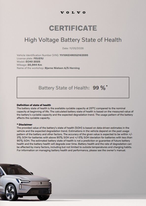 Volvo EC40 Single Motor Extended Range Core 252HK 5d Aut. - Image 7