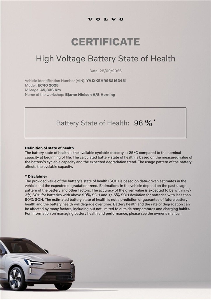 Volvo EC40 Single Motor Extended Range Core 252HK 5d Aut. - Image 4